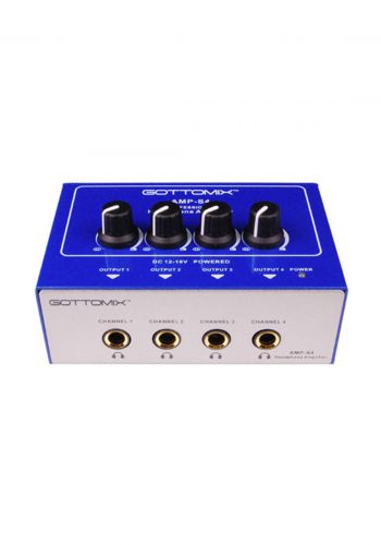 N-audio AMP-S4 4channel Headphone Power Amplifier -Blue
