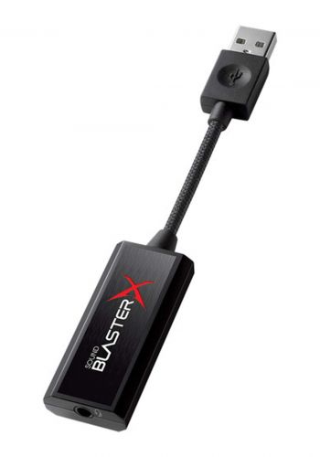 Creative Labs Sound BlasterX G1 Portable USB Sound Card with Headphone Amplifier - Black
