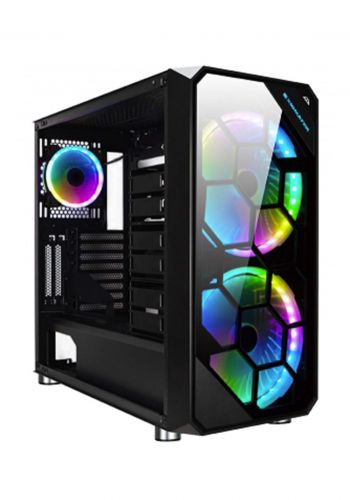 Xigmatek Case  ZEST Rgb 3 Fans - Black كيس حاسبة