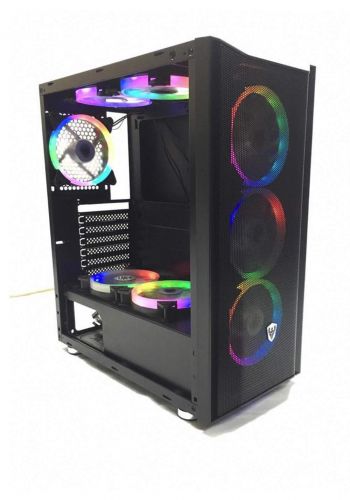 Sate K381 Gaming Case 8 Fans - Black  كيس حاسبة