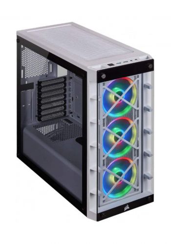 Corsair Icue 465X Rgb Mid Tower Atx Smart Case - White  كيس حاسبة