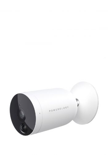 كاميرا لاسلكية ذكية خارجية من باورولوجي Powerology PSOBCFWH Wifi Smart Outdoor Wireless Camera - White
