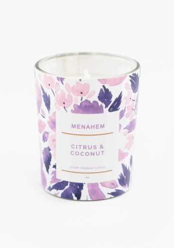 Luxury Essential Oil Scented Candle - Citrus And Coconut شمعة عطرية
