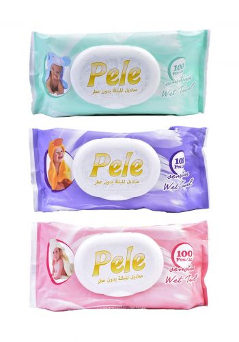 Pele Baby Wipes 100X 12Pcs مناديل مبللة