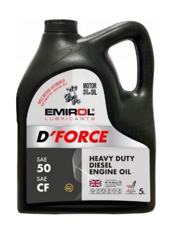 زيت محرك 5 لتر من اميرول Emirol Lubricants D'Force SAE 50 Heavy Duty Diesel Engine Oil