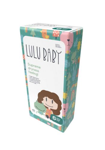 حفاضات للاطفال رقم 6 وزن 16 كغم من لولو بيبي Lulu Baby care diapers