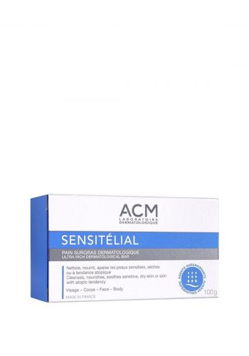صابونة للبشرة الجافة من اي سي ام ACM SENSITÉLIAL Ultra Rich Dermatological Bar 100 g