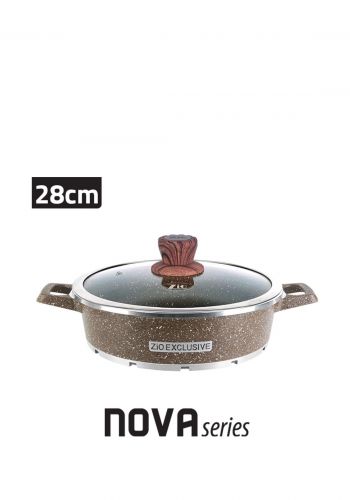 قدر تبسي 28 سم مصنوع من الالمنيوم المطلي بالغرانيت من زيو Zio Cook Pot