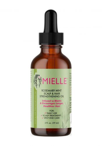 سيروم زيت اكليل الجبل والنعناع لتقوية فروة الرأس والشعر 59 مل من ميلي ‏Mielle Rosemary Mint Scalp & Hair Strengthening Oil