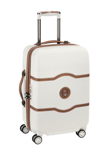 حقيبة سفر 59.5 × 38.5 × 25 سم من ديلسي Delsey Chatelet Air 4-Wheel Cabin Luggage - White