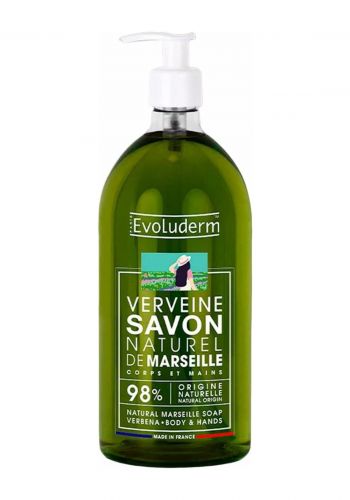 صابون سائل لليدين 1000 مل من ايفولوديرم  Evoluderm Natural Liquid Marseille Soap   