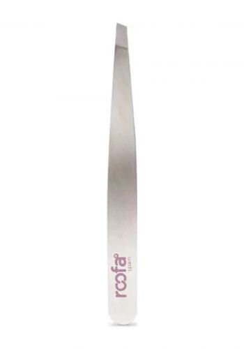 ملقط للحواجب بطرف مائل من روفا Roofa Spain Stainless Steel Tweezer