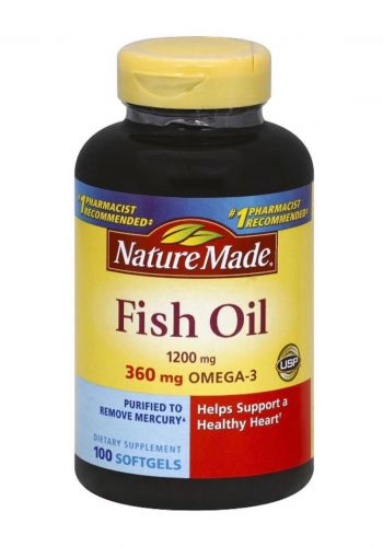 كبسولات زيت السمك 100 حبة من نيجر ميد Nature Made Fish Oil 1200 Mg