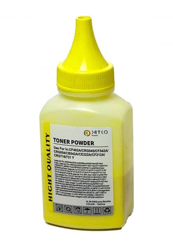 حبر باورد للطابعة 90 غرام  Datco Powder laserjet Refill ( Y )
