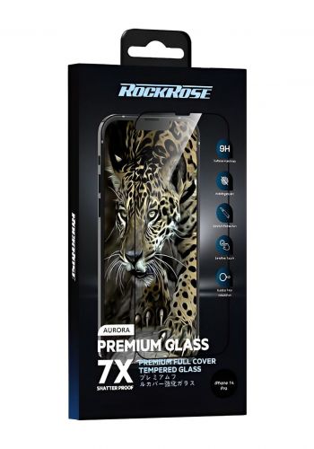 شاشة حماية لهاتف آيفون 14 برو RockRose RRTGIP14APFR Screen Protector For iPhone 14 Pro ( 4571 ) 