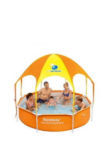 Bestway 56432 swimming pool مسبح للاطفال مع مظلة 2.44*5.1 سم من بيست وي