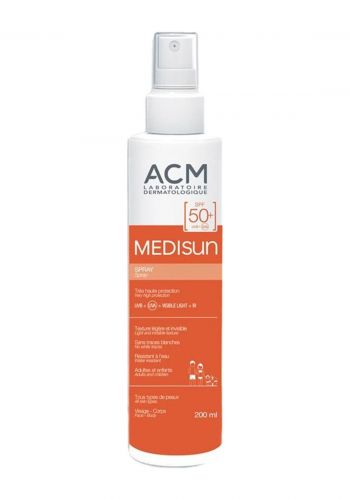 بخاخ واقي شمس للبشرة الدهنية والحساسة 200 مل من اي سي ام Acm Medisun Spray SPF 50+ 