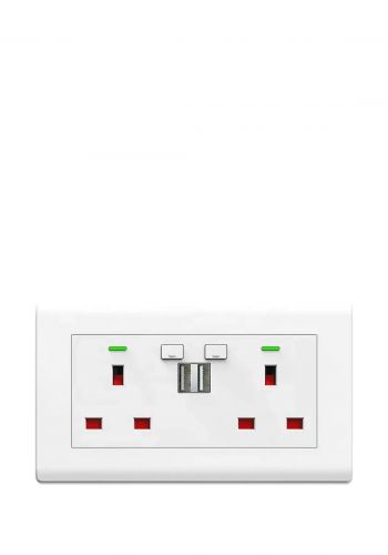 بلك ذكي بمنفذين USB من سونوف SONOFF TBU02 Wi-Fi Wall Smart Socket 