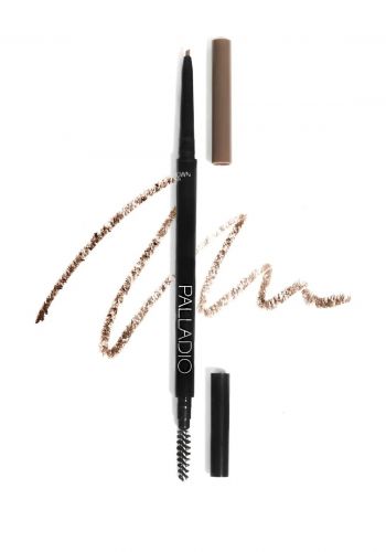 قلم تحديد الحواجب باللون البني متوسط 0.04 غرام من بالاديو Palladio Brow Definer Pencil Medium Brown