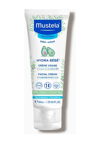 كريم وجه مرطب للاطفال 40 مل من موستيلا Mustela Hydra Bebe Facial Cream 
