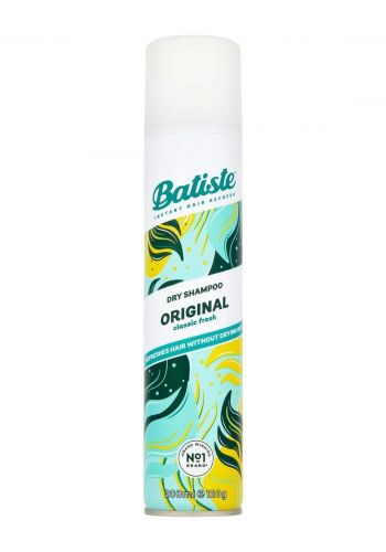 شامبو جاف برائحة عطر باتيست الاصلية 200 مل من باتيست Batiste Dry Shampoo Original Classic Fresh  Refreshes Hair Without Drying Out 