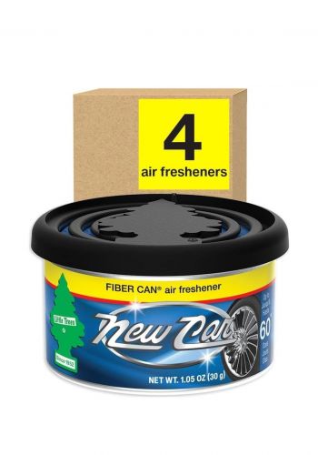 معطر هواء للسيارة  30 غرام من ليتل تريز  Little Trees New Car Fiber Can Air Freshener Original 