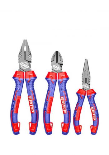 سيت كماشة (بلايس) 3 قطع من إيمتوب Emtop EPLS0321 Pliers Set
