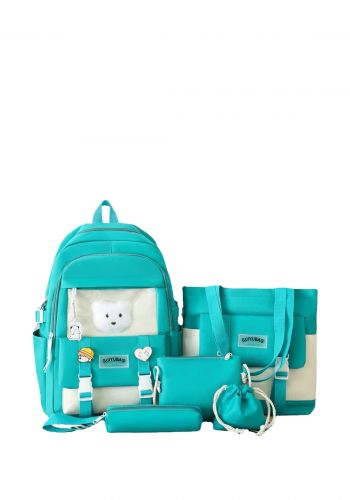 سيت حقيبة مدرسية 5 قطع  School Backpack Set