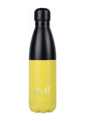 قنينة معدنية بسعة 500 مل من باف Puff Black & Yellow Bottle 