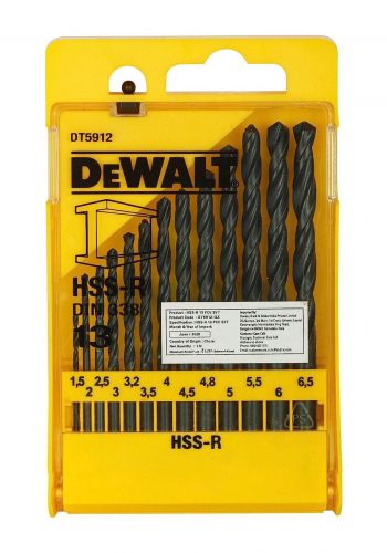 سيت برينة دريل 13 قطعة من يوالت Dewalt DT5912-QZ Drill Machine Bit Set