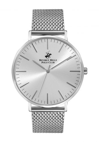 ساعة يد رجالية باللون الفضي من بيفرلي هيلز بولو كلوب Beverly Hills Polo Club BP3130X.330 Men's Wrist Watch