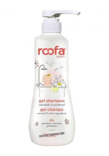 شامبو جل للأطفال للبشرة الحساسة أو المتهيجة وفروة الرأس 500 مل من روفا Roofa Spain Gel Shampoo