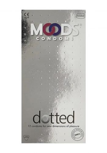 واقي ذكري محبب 12 قطعة من مودس Moods Condoms Dotted