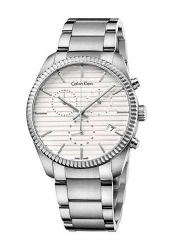 ساعة للرجال بسوار فولاذي فضي من كالفن كلاين Calvin Klein K5R37146 Men's Watch   
