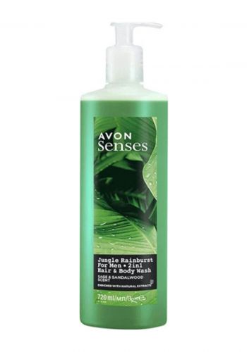 غسول الشعر والجسم للرجال بالمريمية وخشب الصندل 720 مل من افون Avon Hair & Body Wash For Men