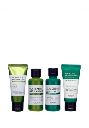 مجموعة العناية بالشعر والجسم 4 قطع من سوم باي مي Some By Mi - Miracle Hair & Body Starter Kit
