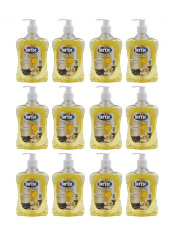 Arix Hand Wash سيت غسول اليدين 500 مل *12 قطعة بالفانيليا من اركس