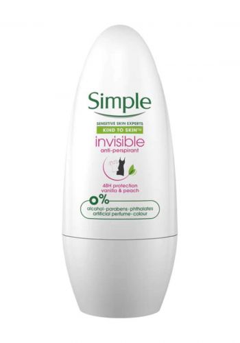 مضاد التعرق بدون لون 50 مل من سمبل -simple invisible antiperspirant 48H	
