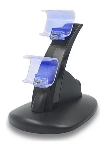 شاحن جويستك بلي ستيشن 4 سلم / برو Dual Controller LED USB Charging  Dock Station For PS4 Slim / Pro  Controller 