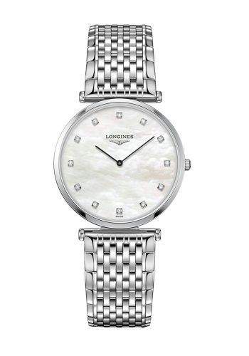 ساعة يد نسائية باللون الفضي من لونجين Longines (L47094886) Women's Watch 