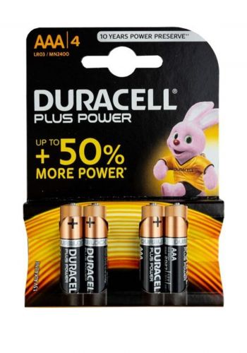  بطارية شحن 4 قطع من دوراسيل Duracell Plus Power Battery AAA