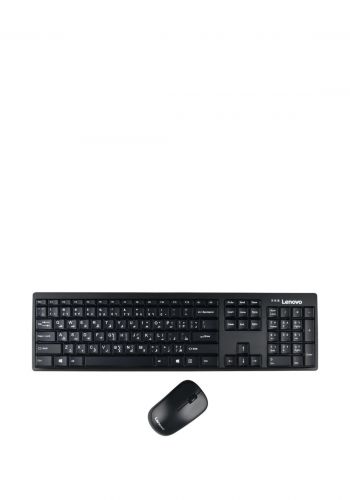 كيبورد وماوس لاسلكي Lenovo 100 Wireless Keyboard And Mouse 
