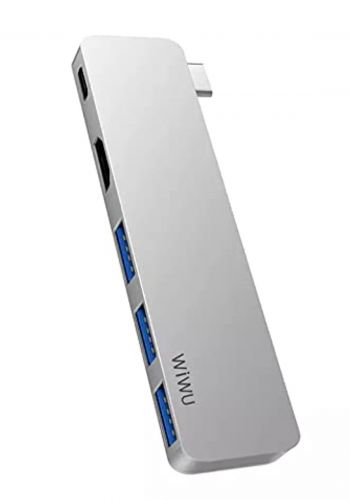 محول من ويووو Wiwu T06Pro 5 in 1 USB Type-C HUB - Grey