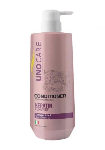 بلسم للشعر بالكيراتين والسيراميد 1000 مل من اونو كير Uno Care Keratin & Creamed Conditioner