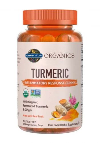 كركم 120 حبة جلاتينية من غاردن اوف لايف Garden of Life Organics Turmeric Inflammatory Response Gummy