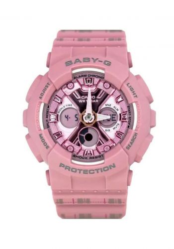 ساعة جي شوك نسائية وردي اللون من كاسيو Casio G-SHOCK BA-130SP-4ADR Watch