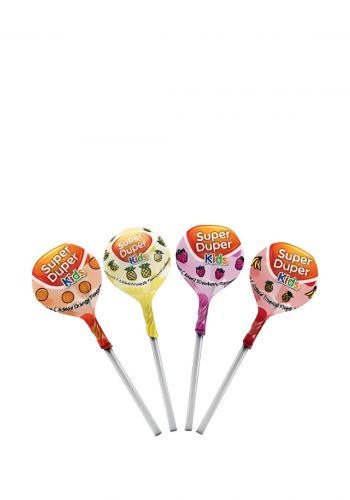مصاصة للأطفال بالفيتامينات والمعادن 4 قطع من سوبر دوبر Super Duper Kids Vitamin & Mineral Lollipop