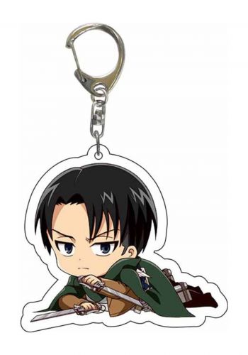 ميدالية سلسلة المفاتيح بتصميم شخصية ليفاي  Key chain