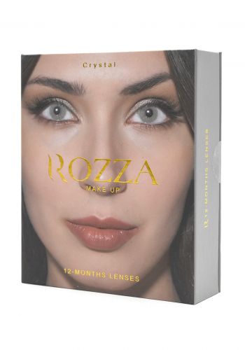 عدسات عيون لاصقة سنوية لون رمادي من روزا Rozza Crystal Lenses