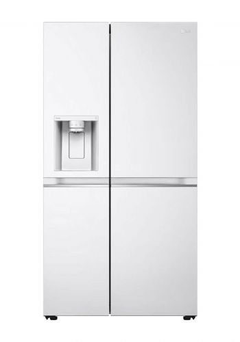 ثلاجة ثنائية الابواب 617 لتر من ال جي LG GCL-287GVW Side By Side Refrigerator - White